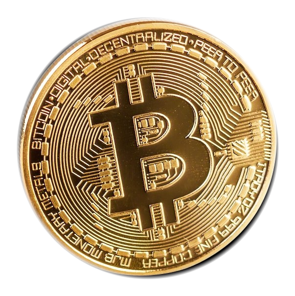 Gold Bitcoin coin